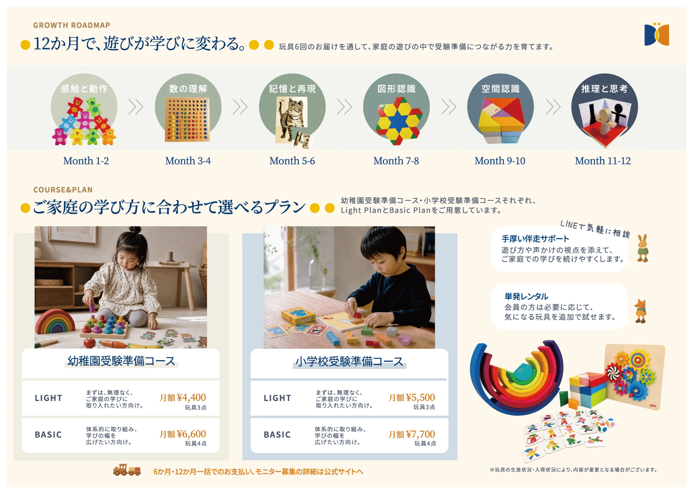 HAGU MIRA 三つ折りリーフレット 裏面